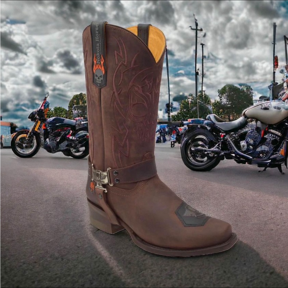 NOKOTA HORSE Mens Motorcycle
Boots Enzo 39 Western Cowboy Riding Sz 8